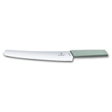 Swiss Modern, Brot- und Konditormesser, 26 cm, Wellen, aqua