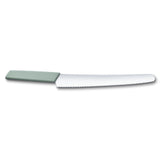 Swiss Modern, Brot- und Konditormesser, 26 cm, Wellen, aqua