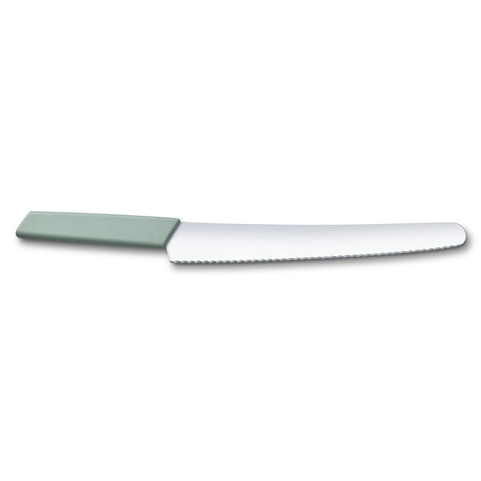 Swiss Modern, Brot- und Konditormesser, 26 cm, Wellen, aqua