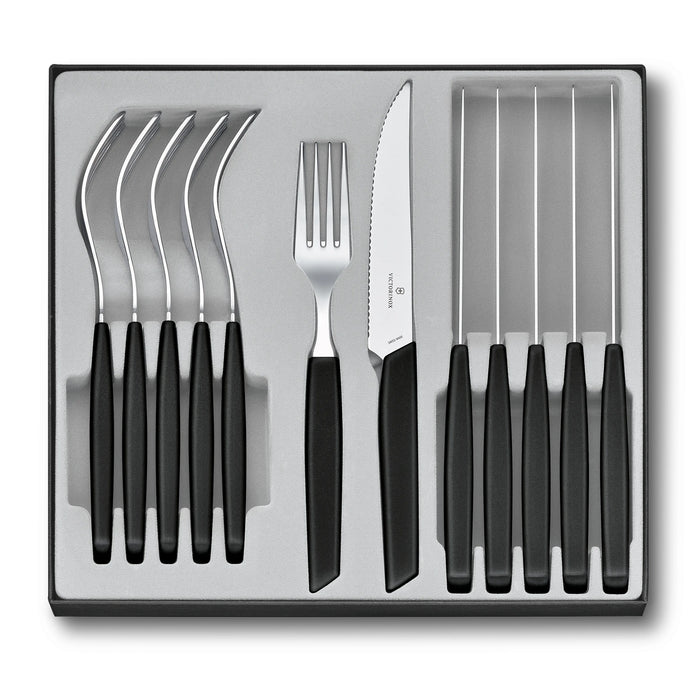 Modern, Besteckset (Steakmesser), 12tlg, 12 cm, Wellen