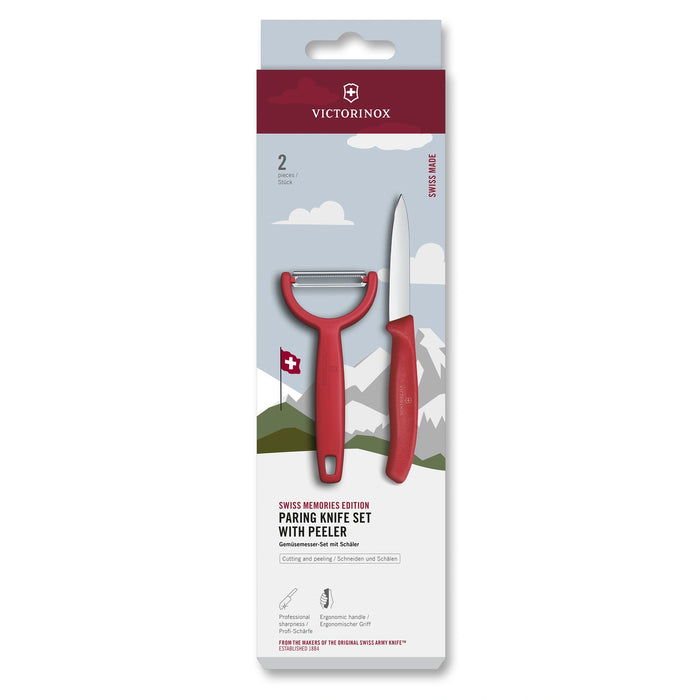 Swiss Classic, Swiss Memories, Paring Knife+Y Peeler, 2 pcs