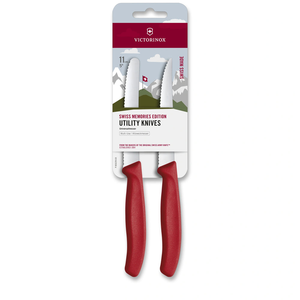 Swiss Classic, Swiss Memories, Utility Knife, 2 pcs, 11 cm
