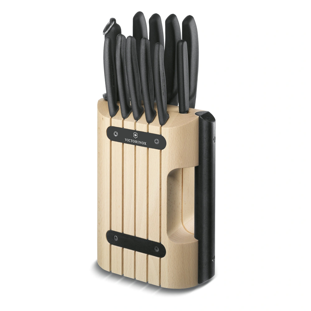 Classic, Messerblock, Buchenholz, 12tlg