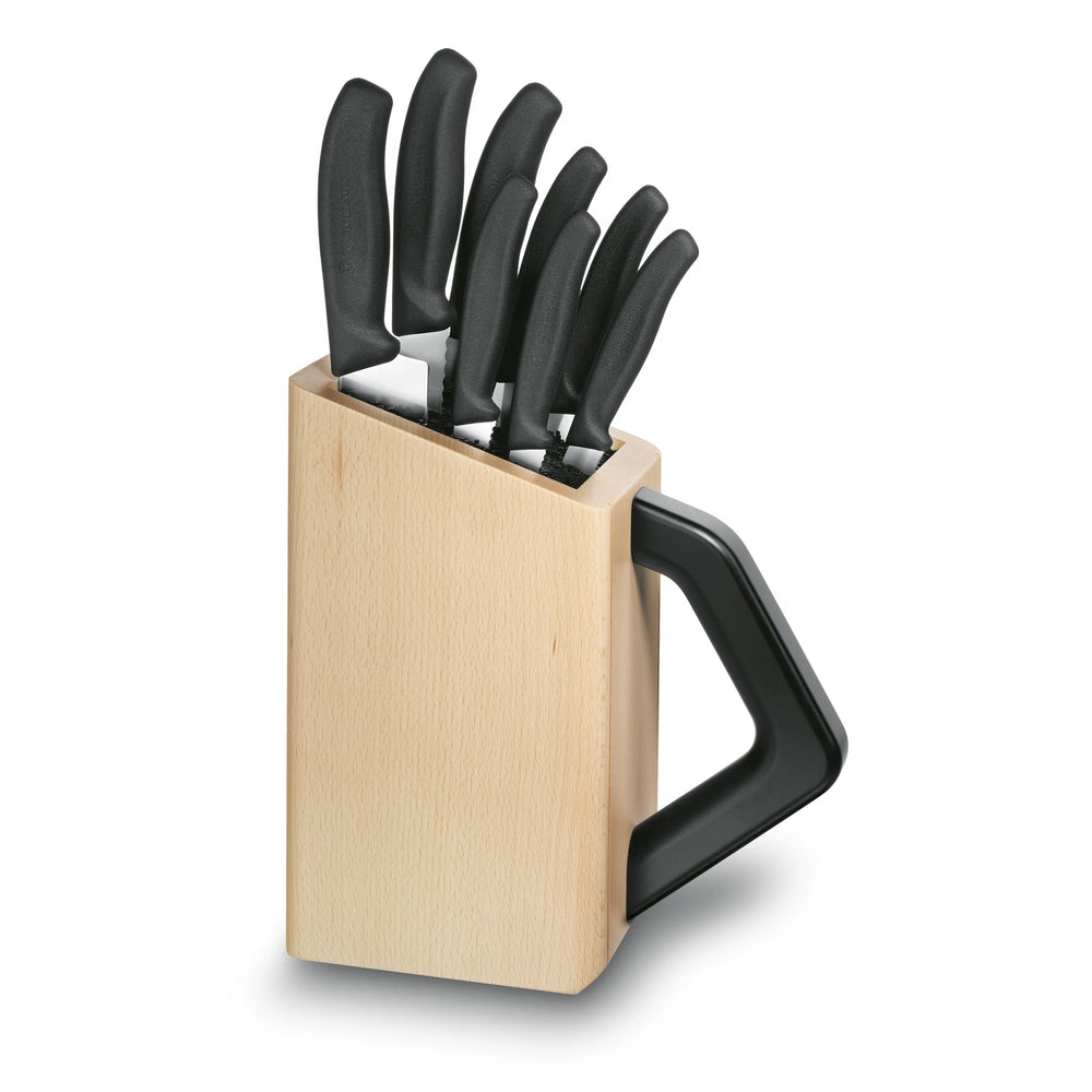 Classic, Messerblock, Buchenholz, 9tlg