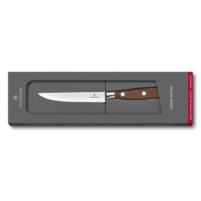 Grand Maître, Steakmesser, 12 cm, Wellen, mod. Ahorn