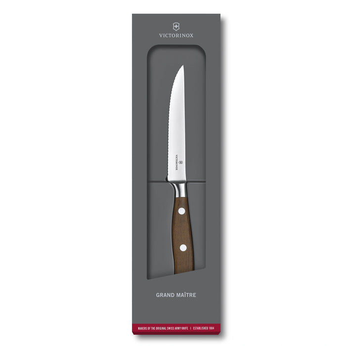 Grand Maître, Steakmesser, 12 cm, Wellen, mod. Ahorn