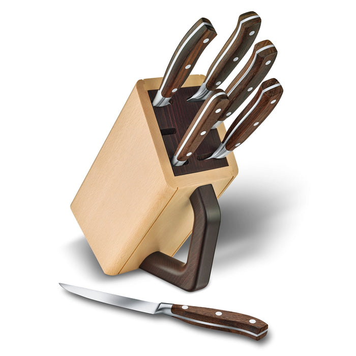 Grand Maître, knife block, 7-piece, modified maple