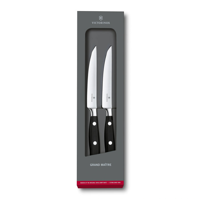 Grand Maître, Steakmesser Set, 2tlg, 12 cm, gerade, POM