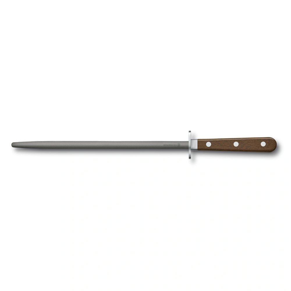 Grand Maître, honing steel, 25 cm, tungsten carbide, round, modified maple