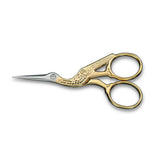 Stork Scissors, Gold-Plated