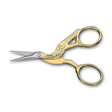 Stork Scissors, Gold-Plated