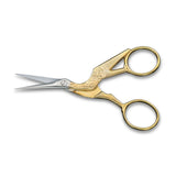 Stork Scissors, Gold-Plated