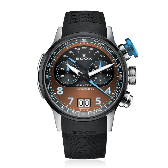 Edox Chronorally Chronograph, 45 mm
