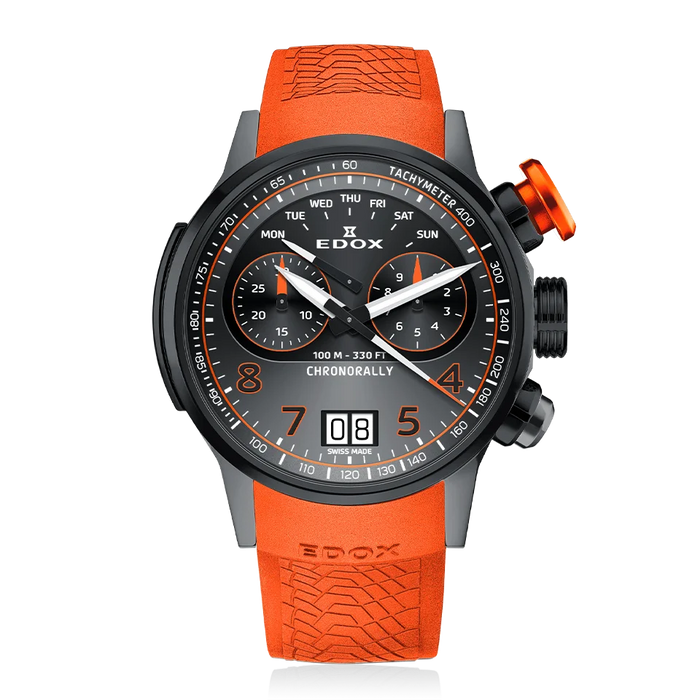 Edox Chronorally Chronograph, 45 mm