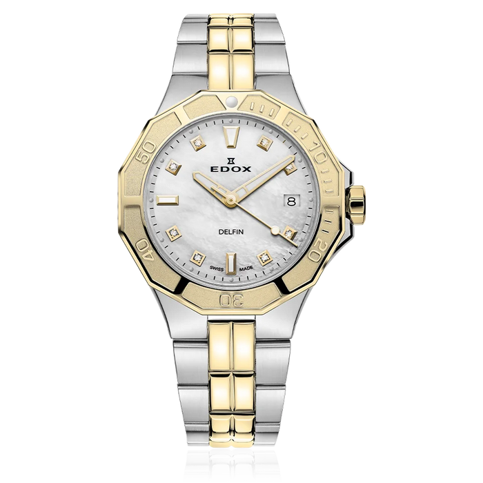 Edox Delfin Diver Date Damen, 38 mm