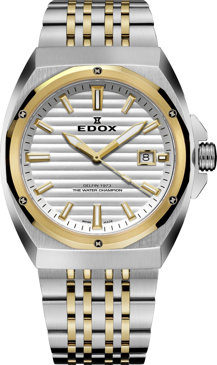 Edox Delfin 1973 Date Herren, 41 mm
