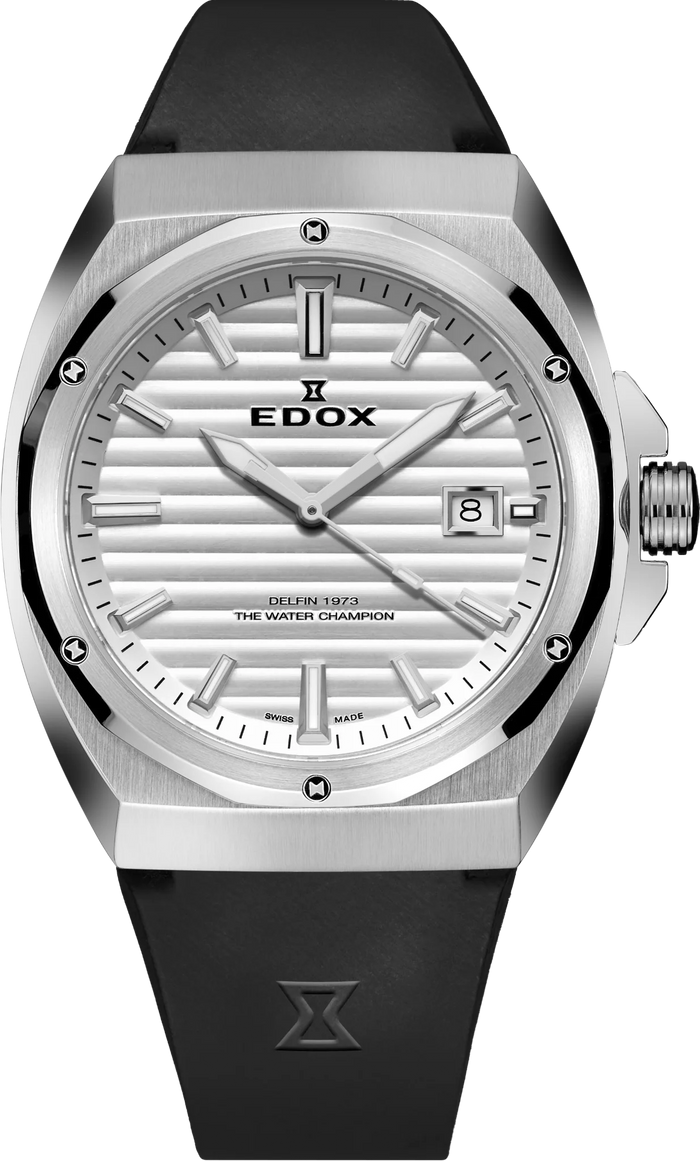 Edox Delfin 1973 Date Herren, 41 mm