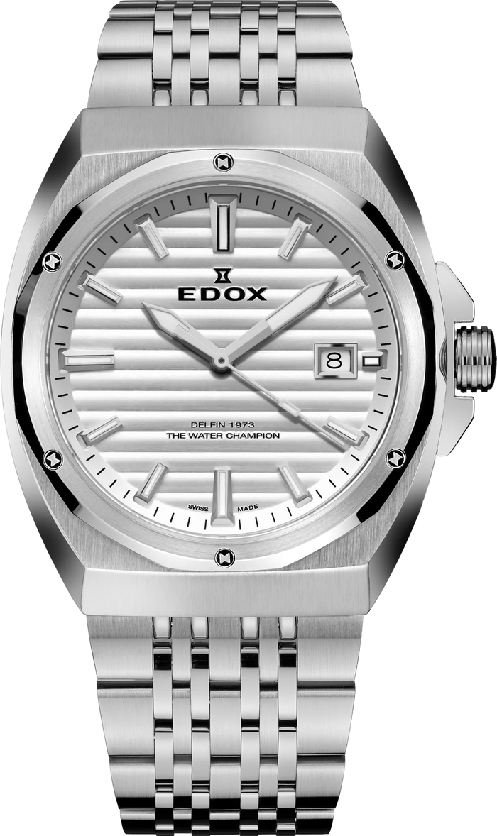 Edox Delfin 1973 Date Herren, 41 mm
