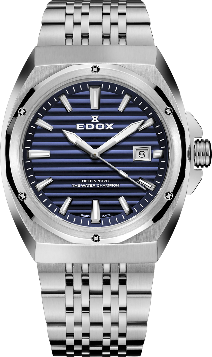 Edox Delfin 1973 Date Herren, 41 mm
