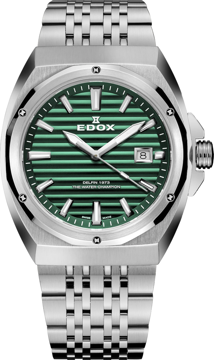 Edox Delfin 1973 Date Herren, 41 mm