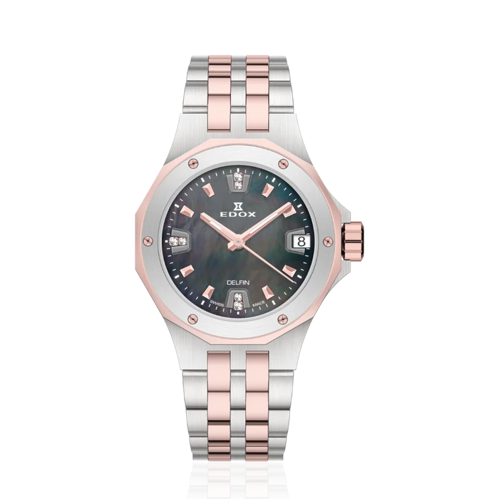 Edox Delfin Diver Date Damen, 33 mm