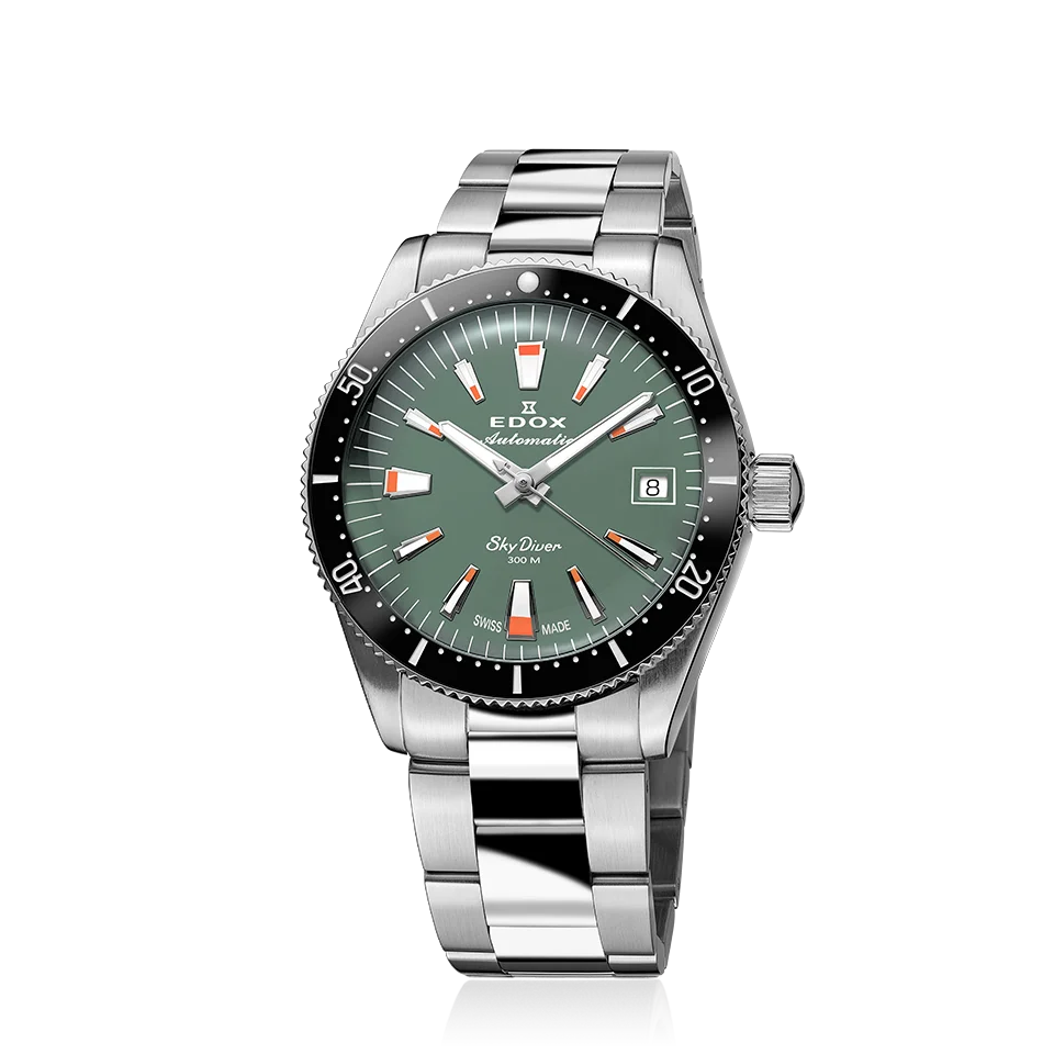 Edox SkyDiver 38 Date Automatic, 38 mm