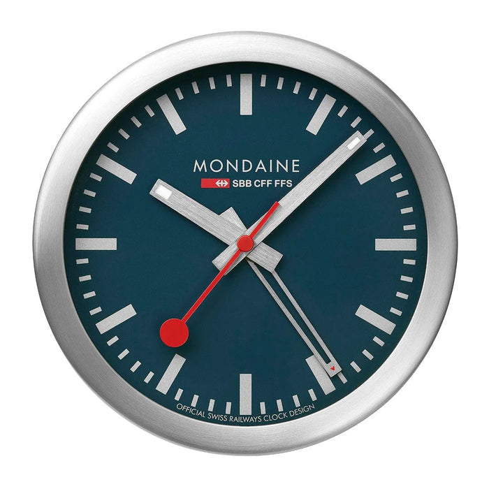 Mondaine SBB Mini-Wanduhr und Wecker, 12,5 cm