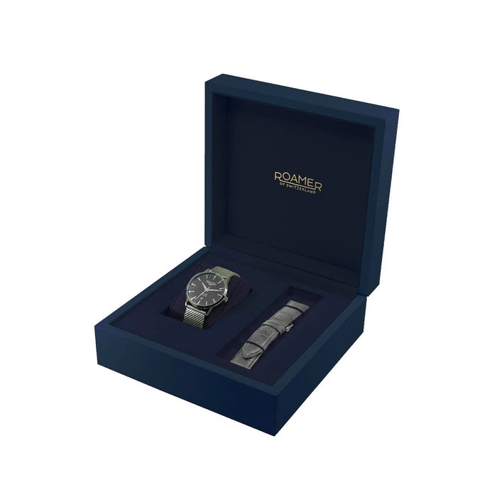 Roamer Valais Wechselarmband-Set Herren, 42 mm