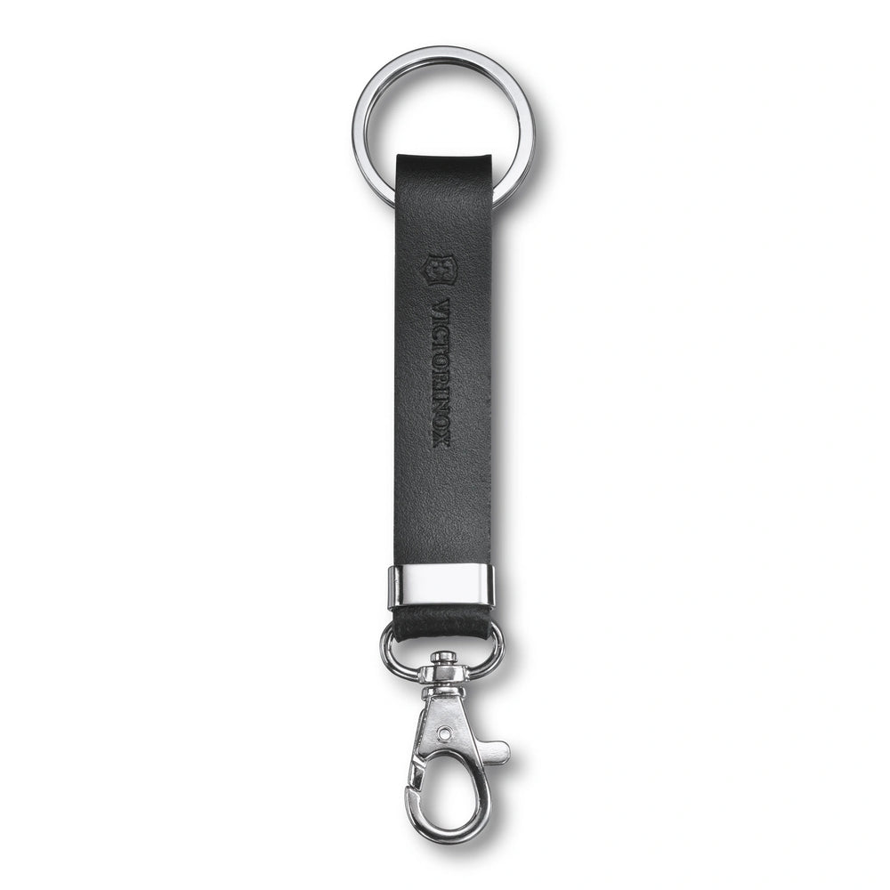 Gürtelschlaufe Leder, schwarz, Blister