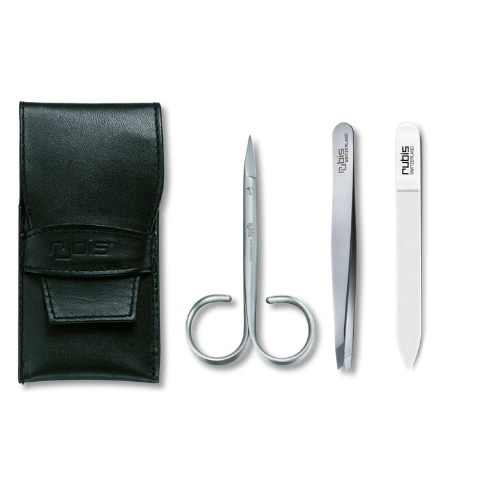 Manikür Etui Rubis, silber