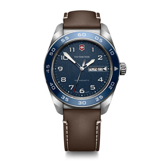 Blau, Leder Braun