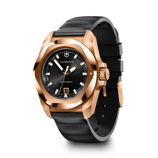 Schwarz, Kautschuk · Gehäuse Roségold