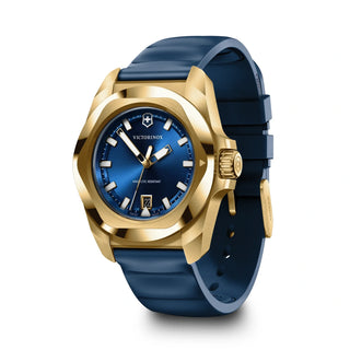 Blau, Kautschuk · Gehäuse Gold